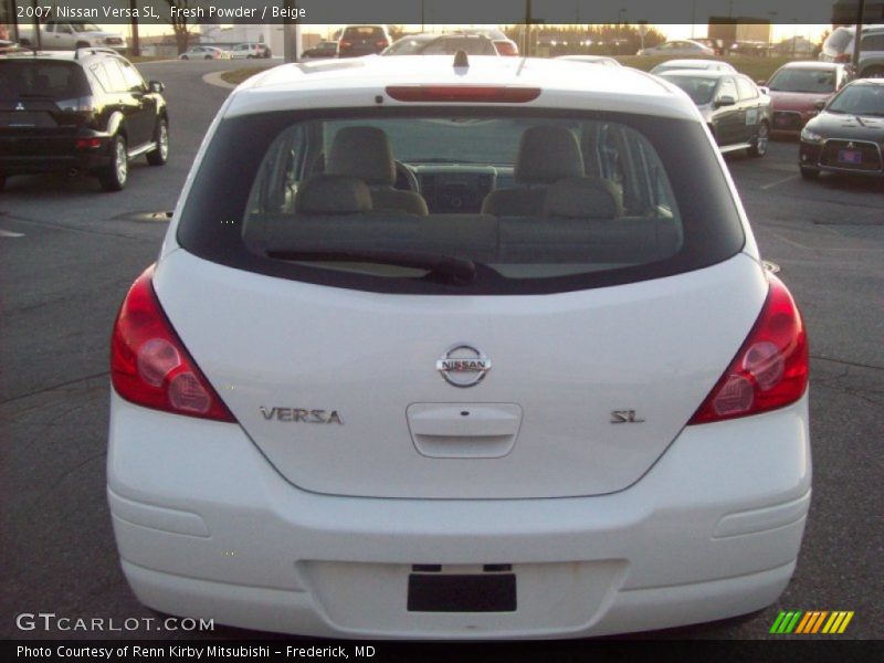 Fresh Powder / Beige 2007 Nissan Versa SL