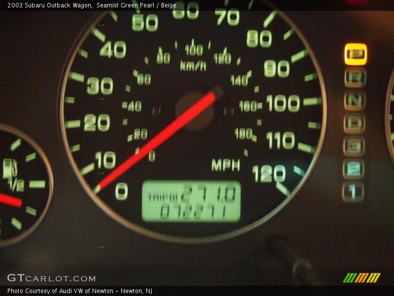 Seamist Green Pearl / Beige 2003 Subaru Outback Wagon