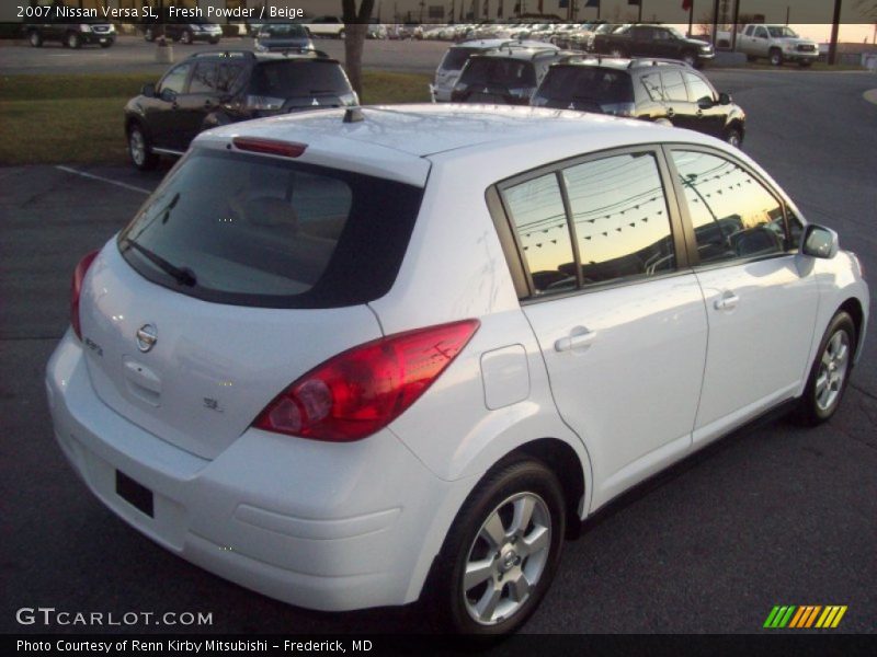Fresh Powder / Beige 2007 Nissan Versa SL