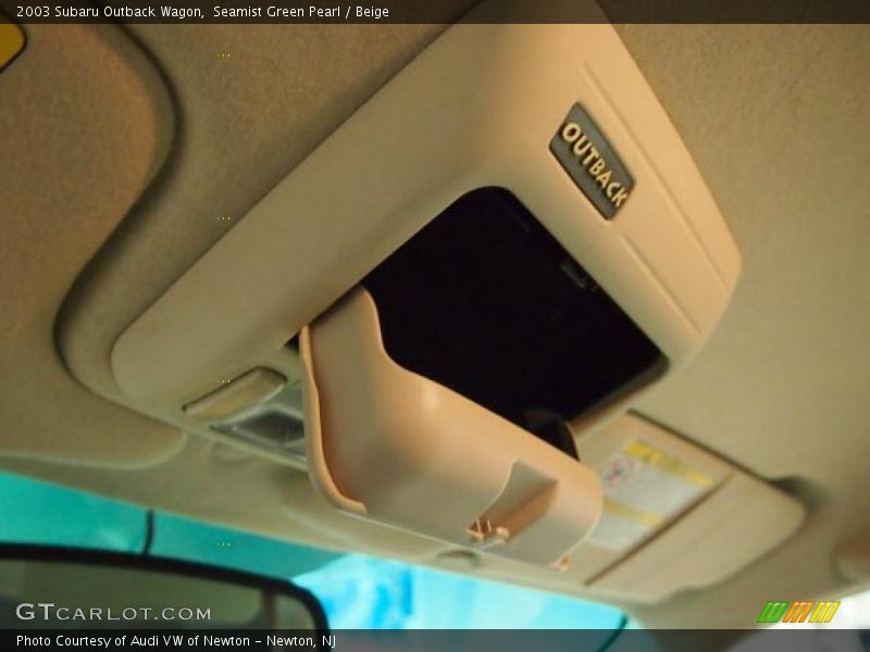 Seamist Green Pearl / Beige 2003 Subaru Outback Wagon
