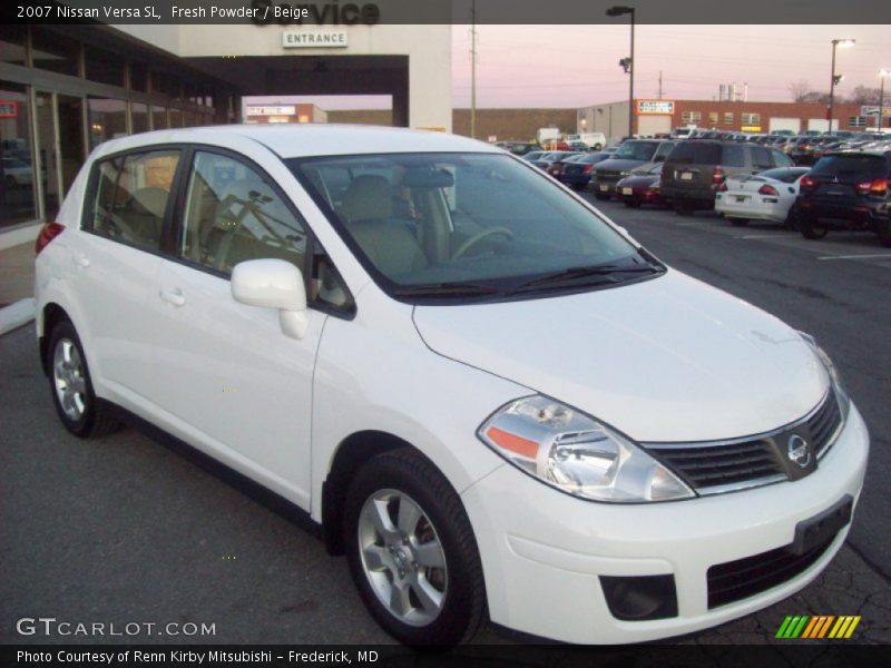 Fresh Powder / Beige 2007 Nissan Versa SL