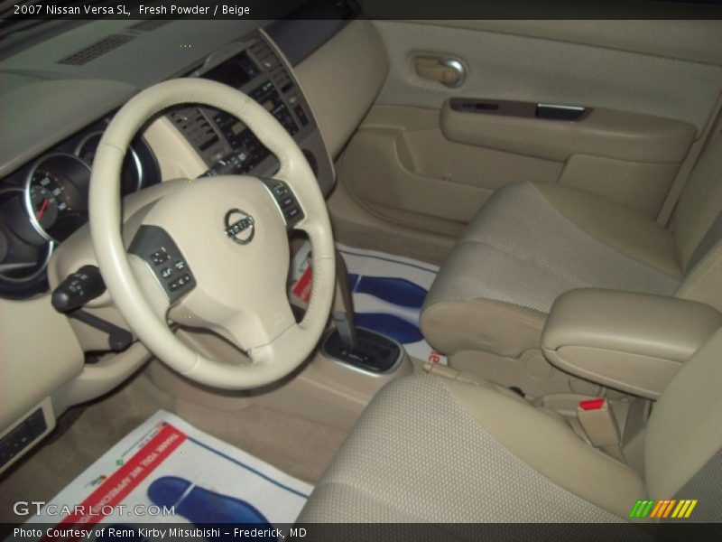 Fresh Powder / Beige 2007 Nissan Versa SL