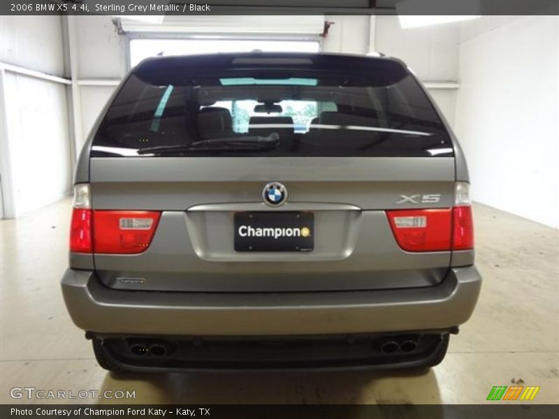 Sterling Grey Metallic / Black 2006 BMW X5 4.4i