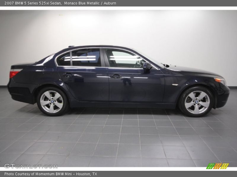 Monaco Blue Metallic / Auburn 2007 BMW 5 Series 525xi Sedan