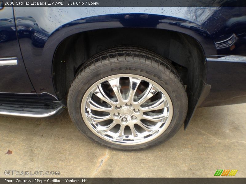 Blue Chip / Ebony 2008 Cadillac Escalade ESV AWD