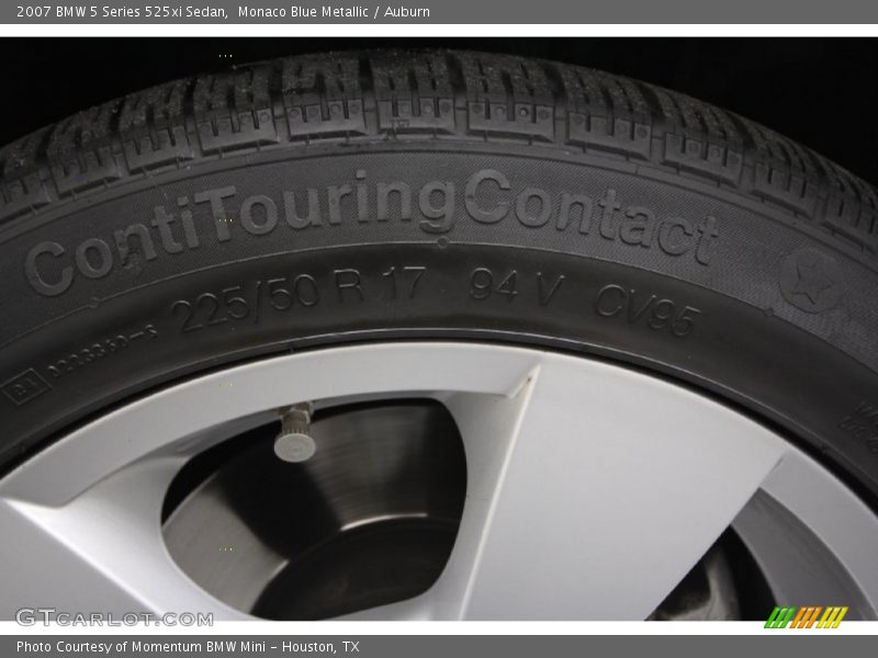 Monaco Blue Metallic / Auburn 2007 BMW 5 Series 525xi Sedan