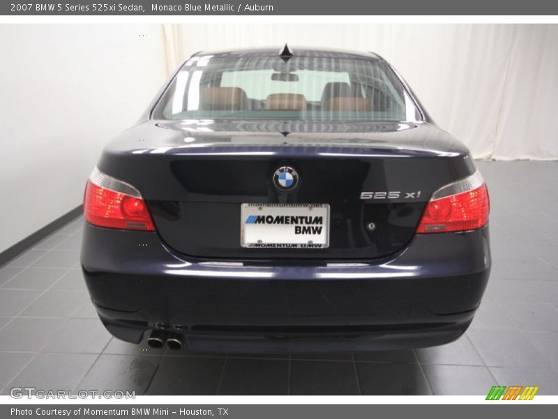 Monaco Blue Metallic / Auburn 2007 BMW 5 Series 525xi Sedan