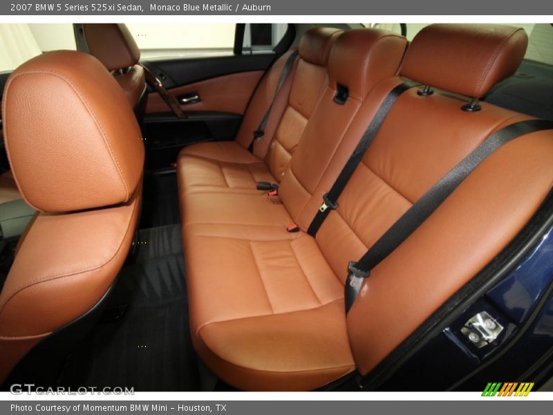 Rear Seat of 2007 5 Series 525xi Sedan