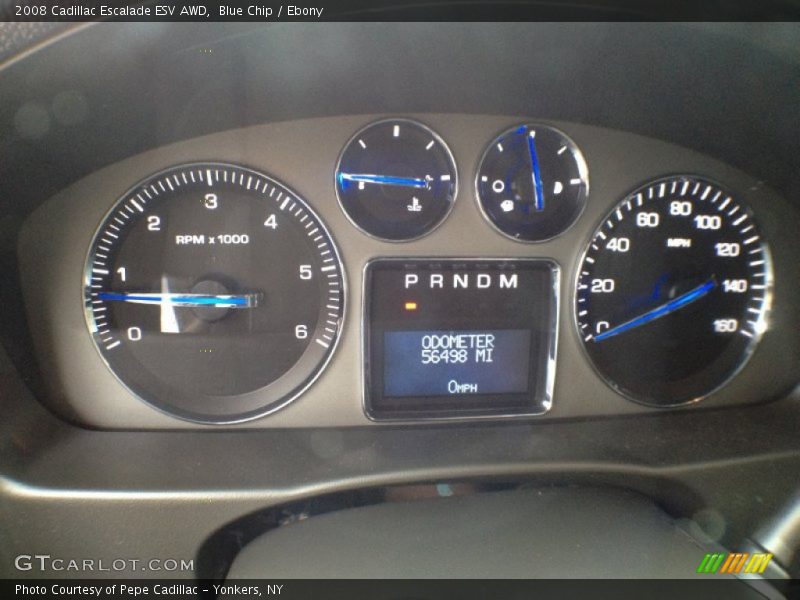 Blue Chip / Ebony 2008 Cadillac Escalade ESV AWD