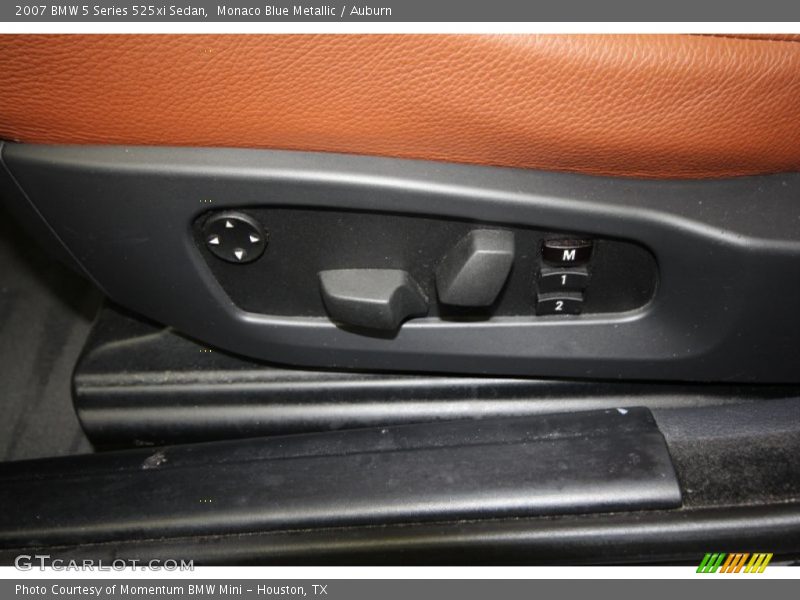 Monaco Blue Metallic / Auburn 2007 BMW 5 Series 525xi Sedan