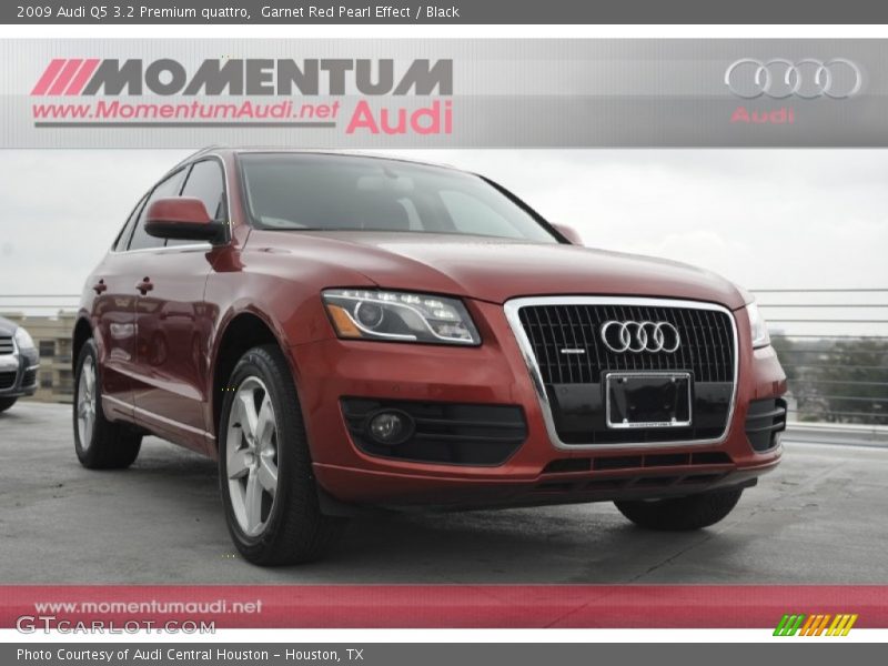 Garnet Red Pearl Effect / Black 2009 Audi Q5 3.2 Premium quattro