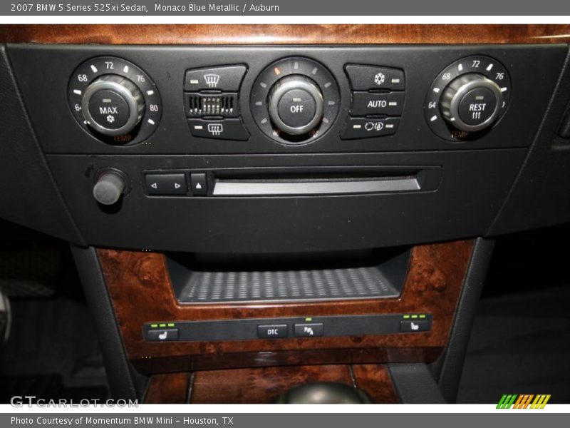 Monaco Blue Metallic / Auburn 2007 BMW 5 Series 525xi Sedan