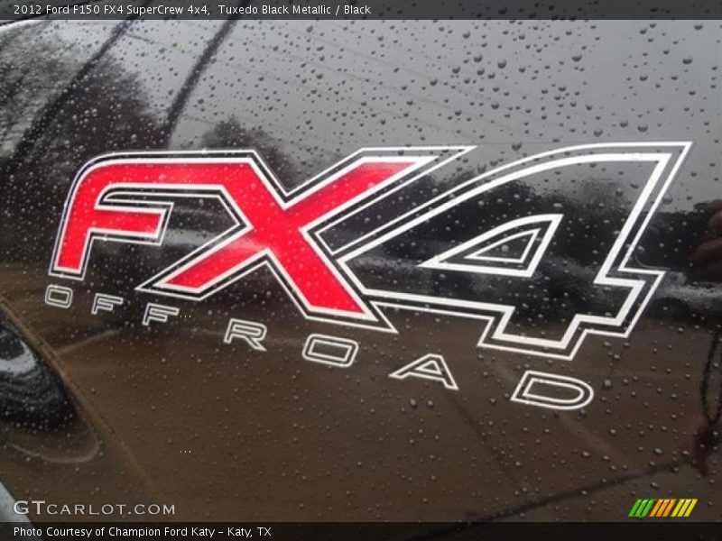 Tuxedo Black Metallic / Black 2012 Ford F150 FX4 SuperCrew 4x4