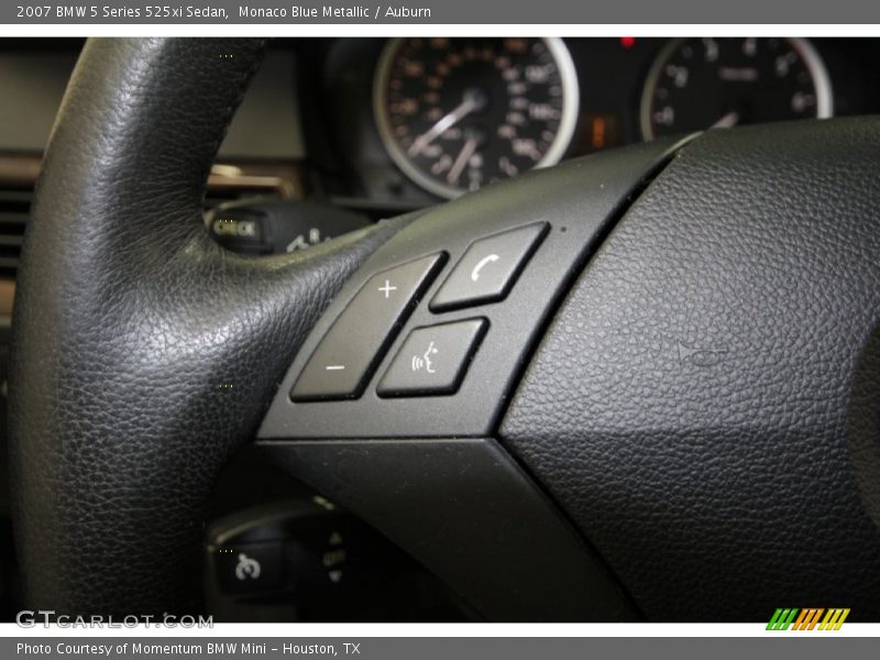 Monaco Blue Metallic / Auburn 2007 BMW 5 Series 525xi Sedan