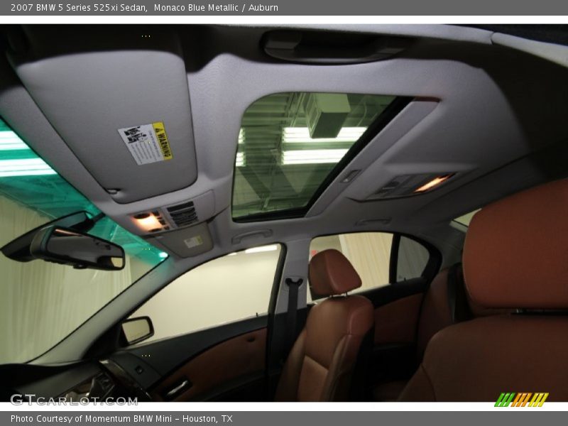 Monaco Blue Metallic / Auburn 2007 BMW 5 Series 525xi Sedan