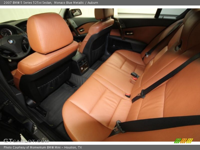 Monaco Blue Metallic / Auburn 2007 BMW 5 Series 525xi Sedan