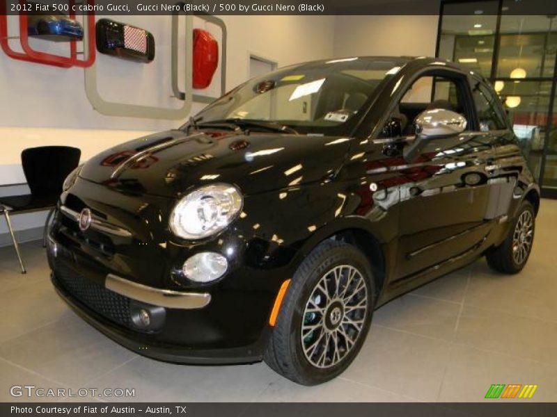 Gucci Nero (Black) / 500 by Gucci Nero (Black) 2012 Fiat 500 c cabrio Gucci
