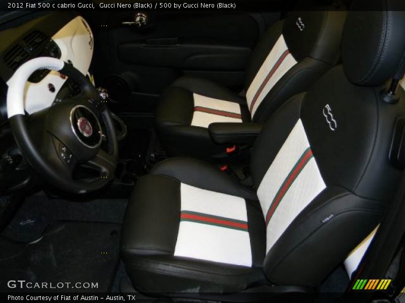  2012 500 c cabrio Gucci 500 by Gucci Nero (Black) Interior