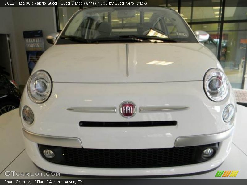 Gucci Bianco (White) / 500 by Gucci Nero (Black) 2012 Fiat 500 c cabrio Gucci
