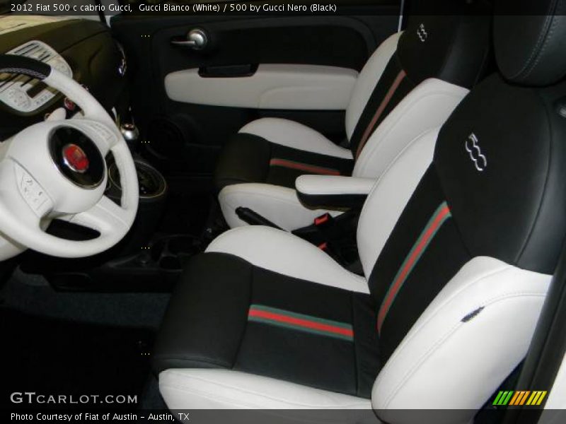  2012 500 c cabrio Gucci 500 by Gucci Nero (Black) Interior