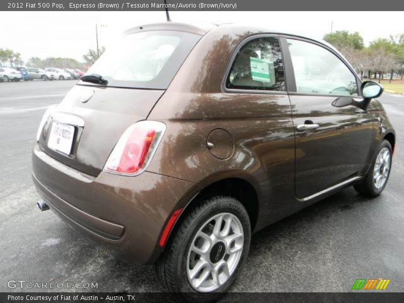 Espresso (Brown) / Tessuto Marrone/Avorio (Brown/Ivory) 2012 Fiat 500 Pop
