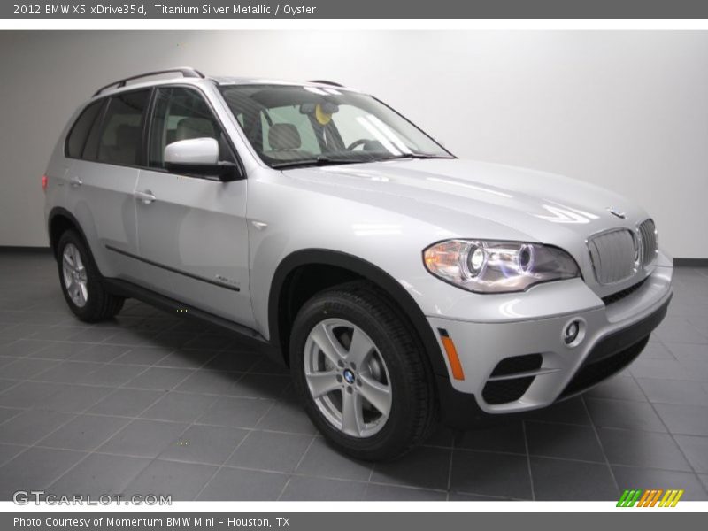 Titanium Silver Metallic / Oyster 2012 BMW X5 xDrive35d