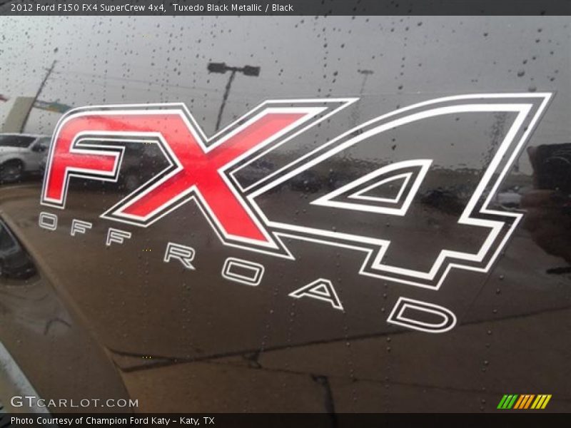 Tuxedo Black Metallic / Black 2012 Ford F150 FX4 SuperCrew 4x4