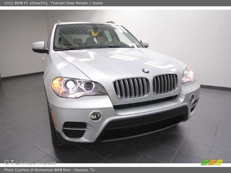 Titanium Silver Metallic / Oyster 2012 BMW X5 xDrive35d