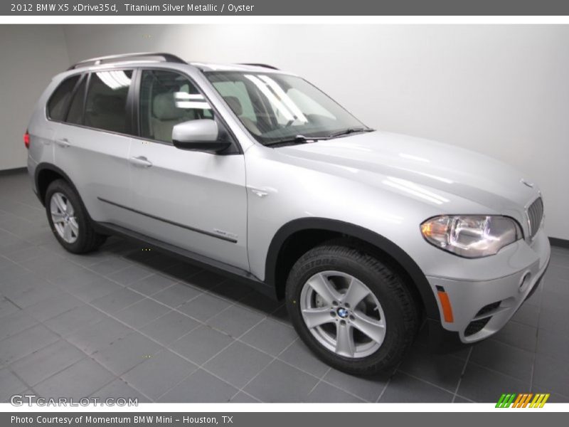 Titanium Silver Metallic / Oyster 2012 BMW X5 xDrive35d