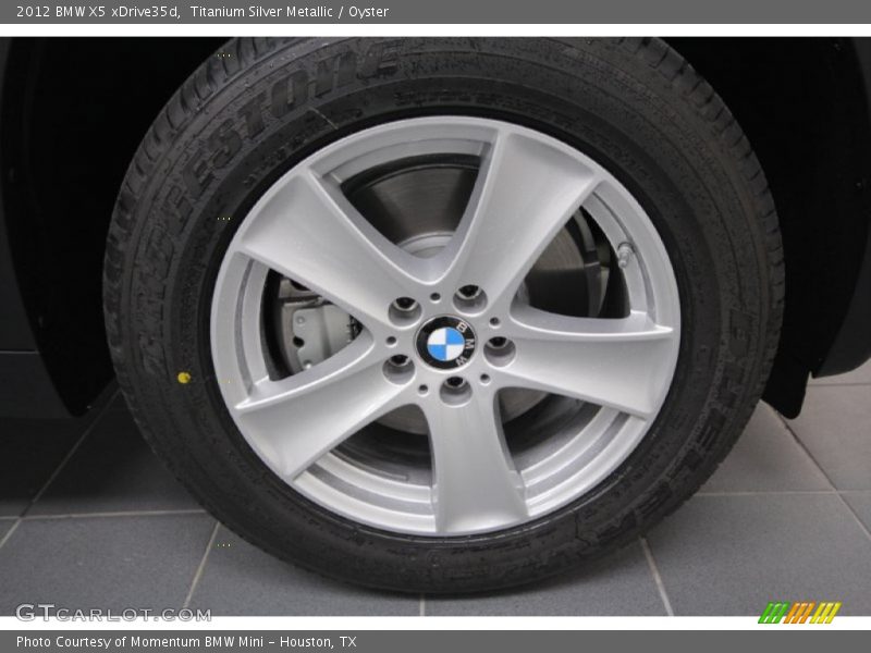 Titanium Silver Metallic / Oyster 2012 BMW X5 xDrive35d
