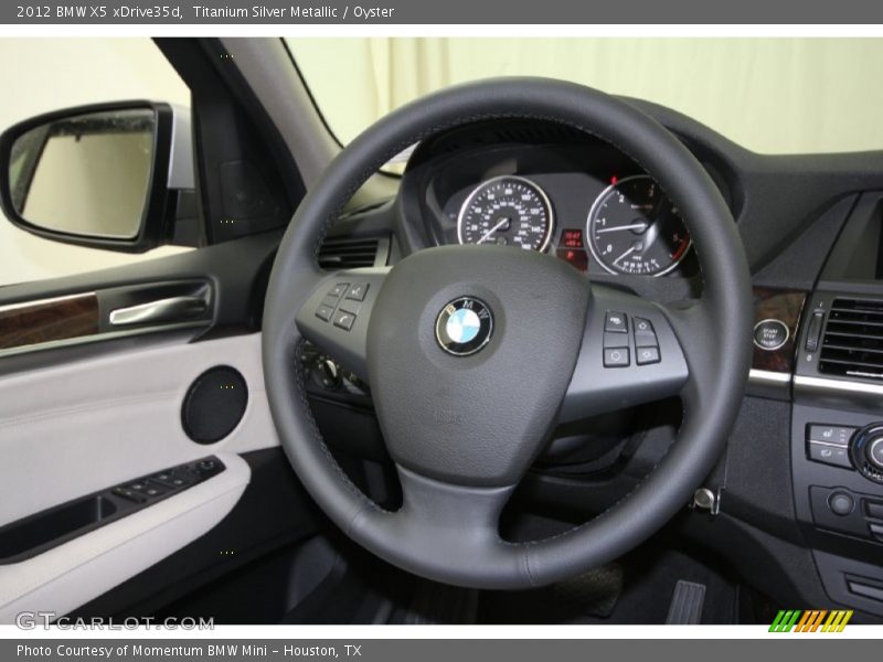 Titanium Silver Metallic / Oyster 2012 BMW X5 xDrive35d