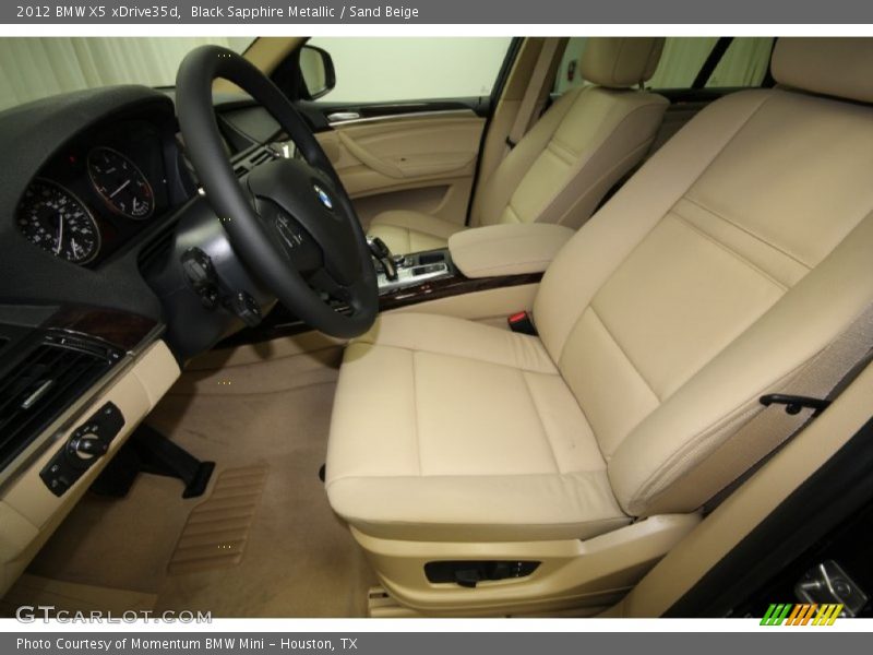 Black Sapphire Metallic / Sand Beige 2012 BMW X5 xDrive35d