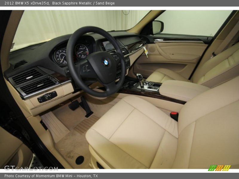 Black Sapphire Metallic / Sand Beige 2012 BMW X5 xDrive35d