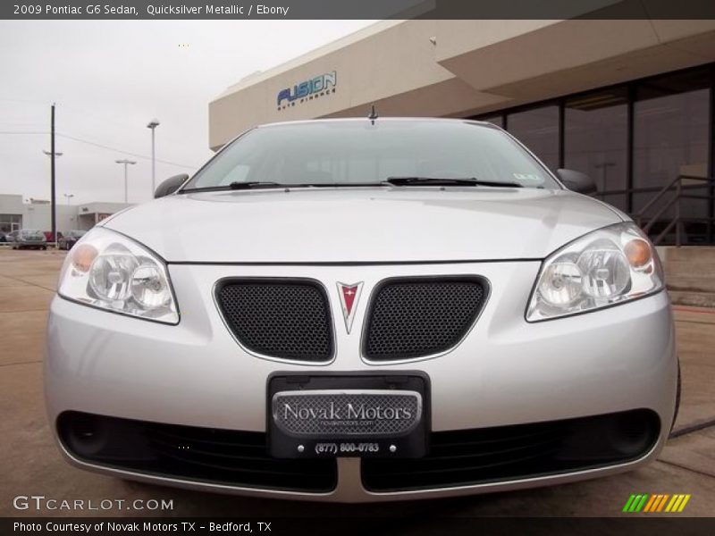 Quicksilver Metallic / Ebony 2009 Pontiac G6 Sedan