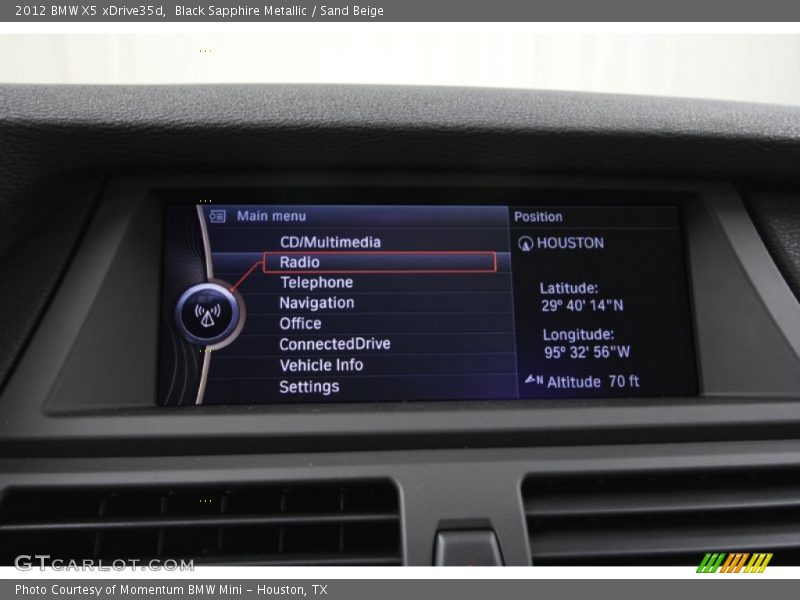Black Sapphire Metallic / Sand Beige 2012 BMW X5 xDrive35d
