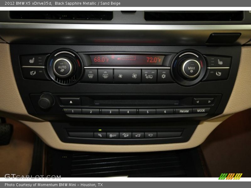 Black Sapphire Metallic / Sand Beige 2012 BMW X5 xDrive35d