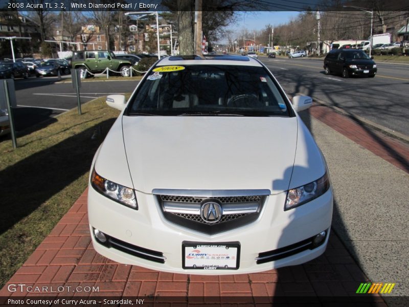 White Diamond Pearl / Ebony 2008 Acura TL 3.2