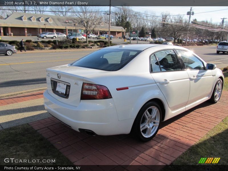 White Diamond Pearl / Ebony 2008 Acura TL 3.2