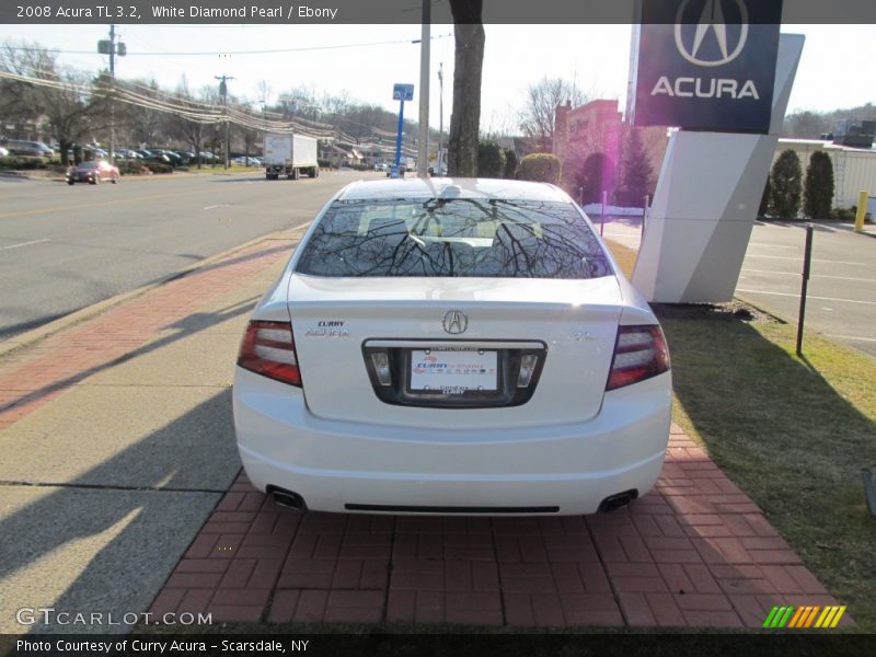 White Diamond Pearl / Ebony 2008 Acura TL 3.2