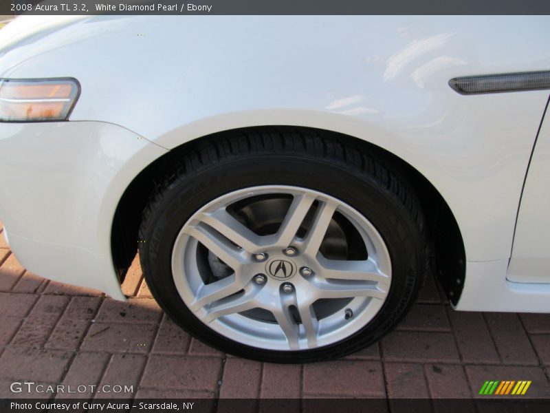 White Diamond Pearl / Ebony 2008 Acura TL 3.2