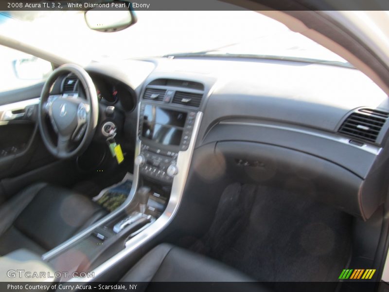 White Diamond Pearl / Ebony 2008 Acura TL 3.2