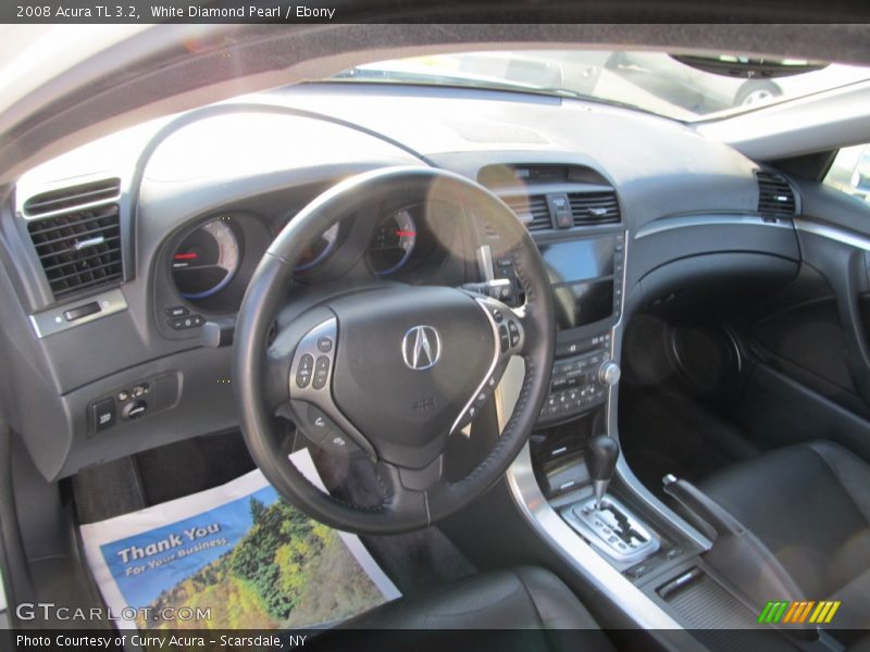 White Diamond Pearl / Ebony 2008 Acura TL 3.2