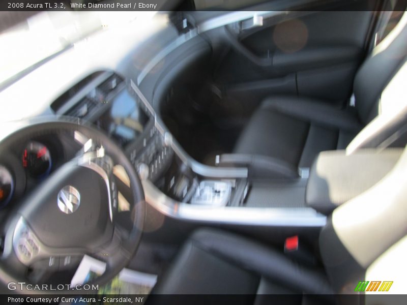 White Diamond Pearl / Ebony 2008 Acura TL 3.2