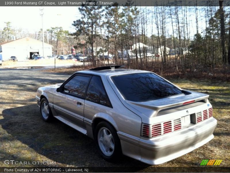 Light Titanium Metallic / Titanium 1990 Ford Mustang GT Coupe