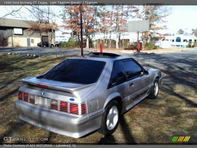 Light Titanium Metallic / Titanium 1990 Ford Mustang GT Coupe
