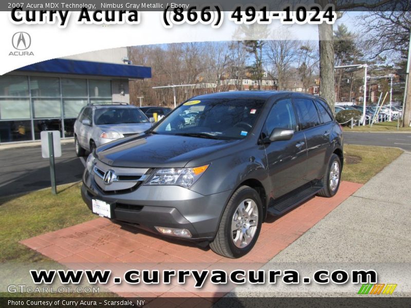 Nimbus Gray Metallic / Ebony 2007 Acura MDX Technology