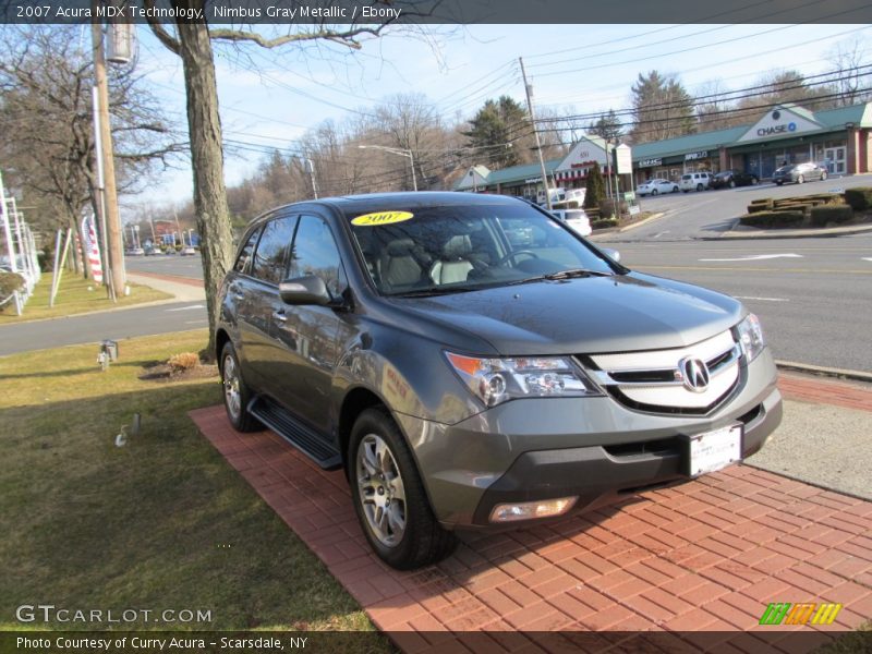 Nimbus Gray Metallic / Ebony 2007 Acura MDX Technology