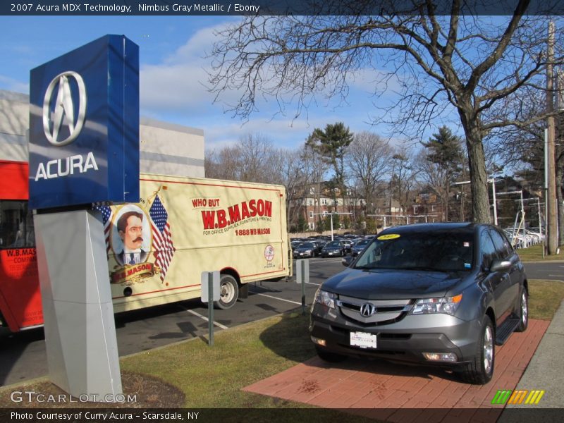 Nimbus Gray Metallic / Ebony 2007 Acura MDX Technology