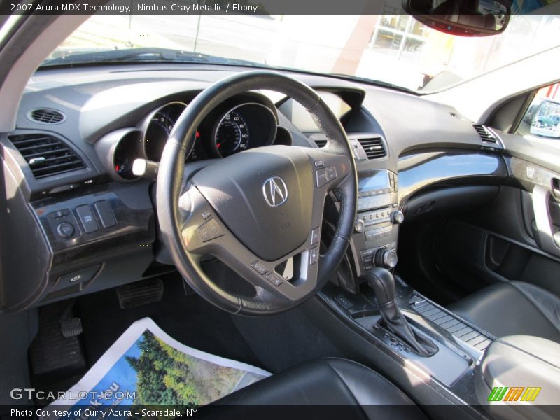 Nimbus Gray Metallic / Ebony 2007 Acura MDX Technology