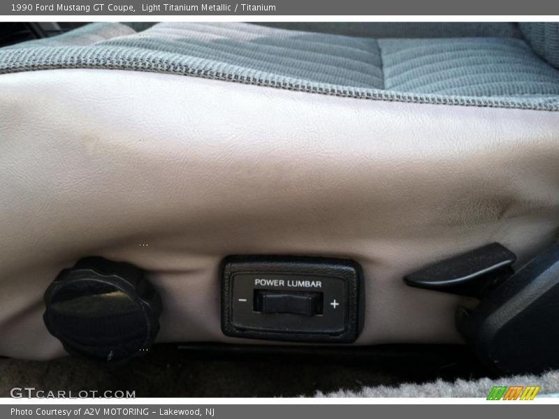 Light Titanium Metallic / Titanium 1990 Ford Mustang GT Coupe